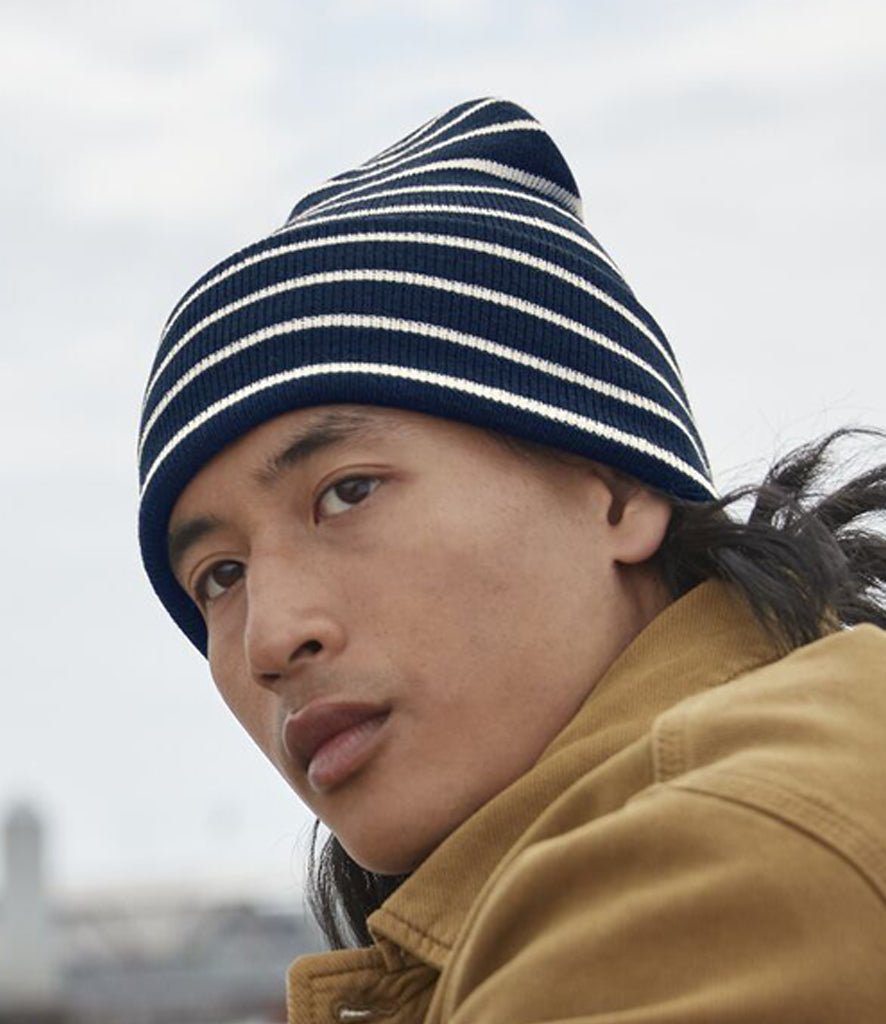 Beechfield Original Deep Cuffed Striped Beanie