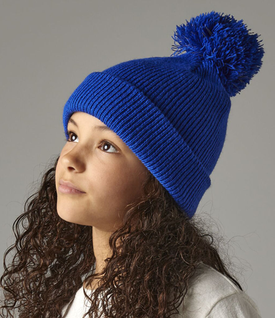 Beechfield Kids Reflective Bobble Beanie