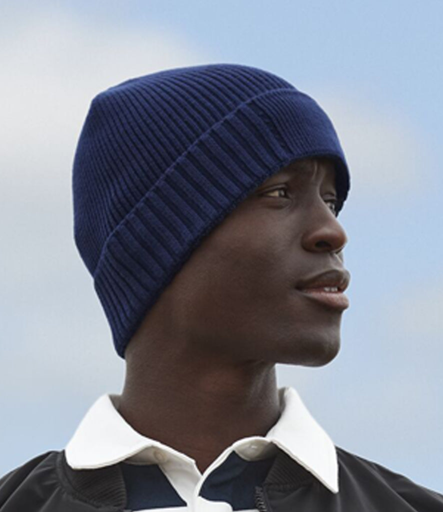 Beechfield Organic Cotton Engineered Patch Beanie