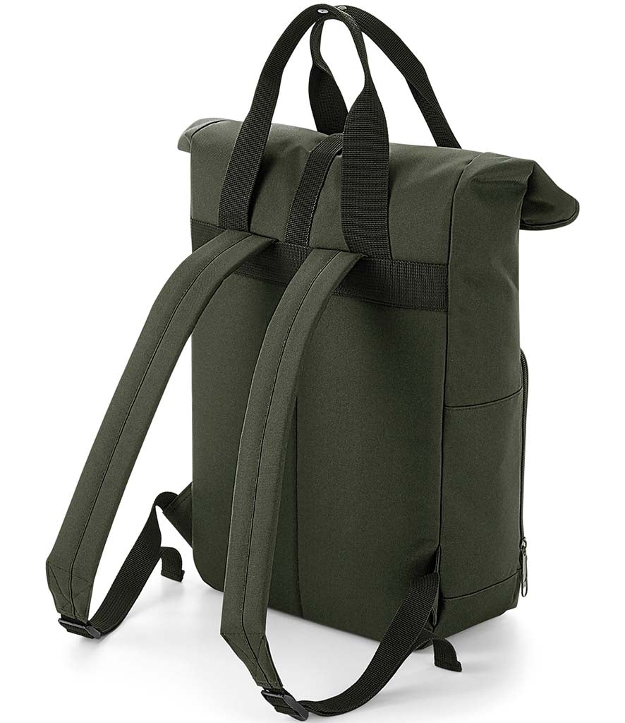 BagBase Recycled Twin Handle Roll-Top Backpack