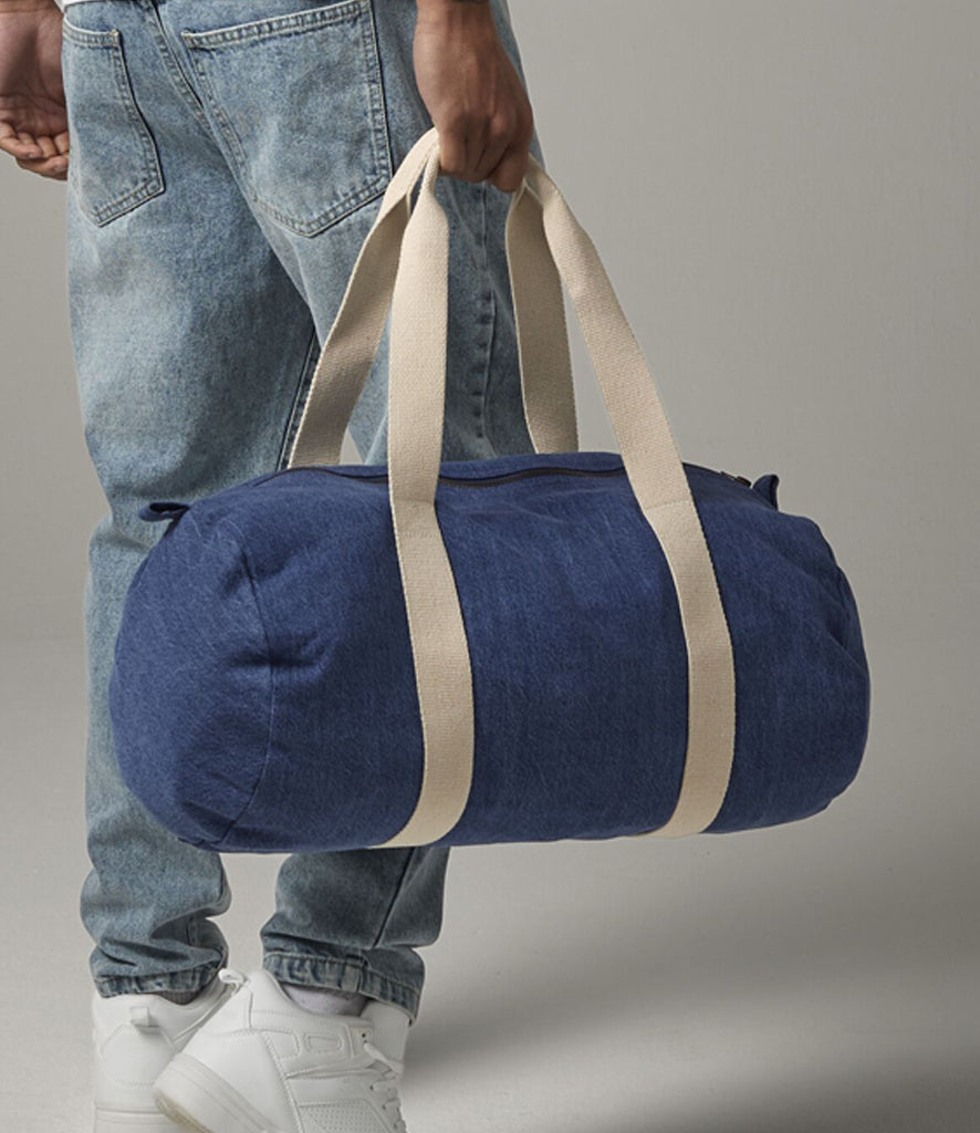 BagBase Denim Barrel Bag