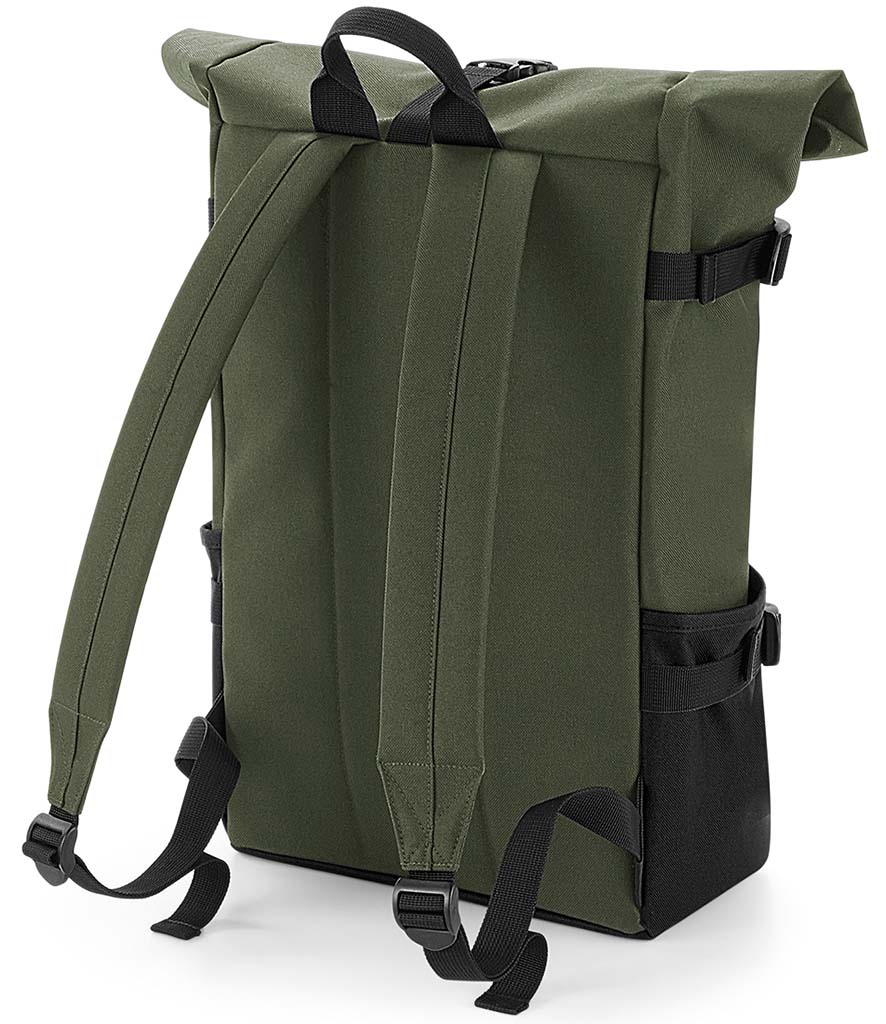BagBase Block Roll-Top Backpack