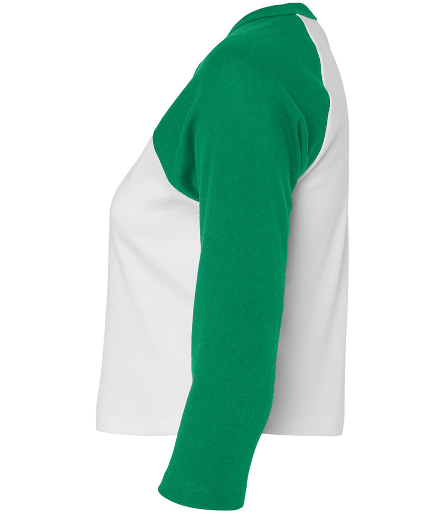 Bella Ladies Micro Rib 3/4 Raglan Baby T-Shirt