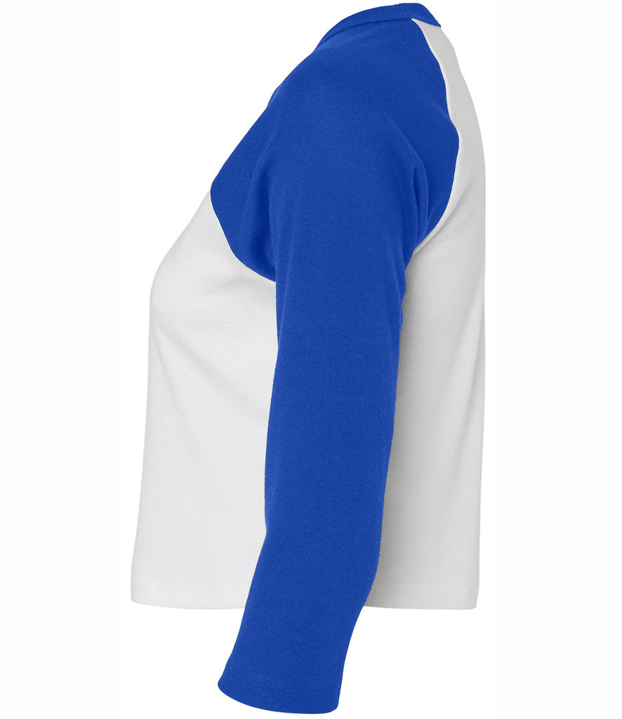 Bella Ladies Micro Rib 3/4 Raglan Baby T-Shirt