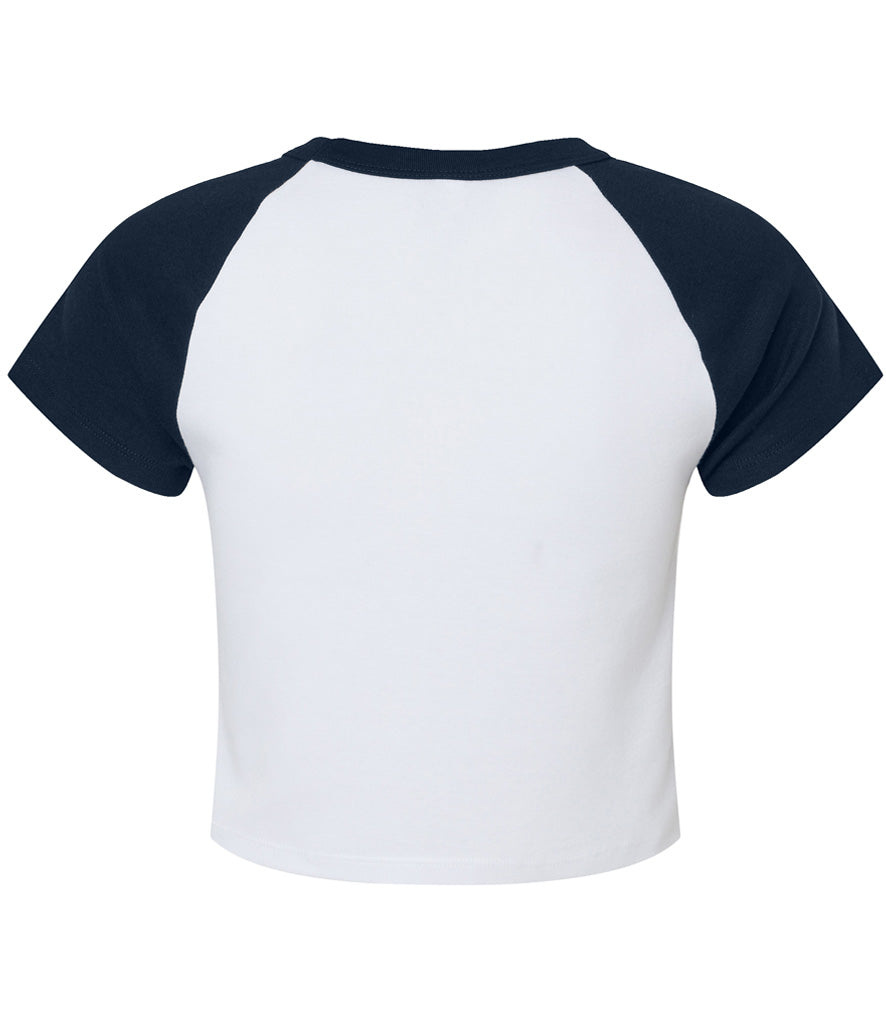 Bella Ladies Micro Rib Raglan Baby T-Shirt