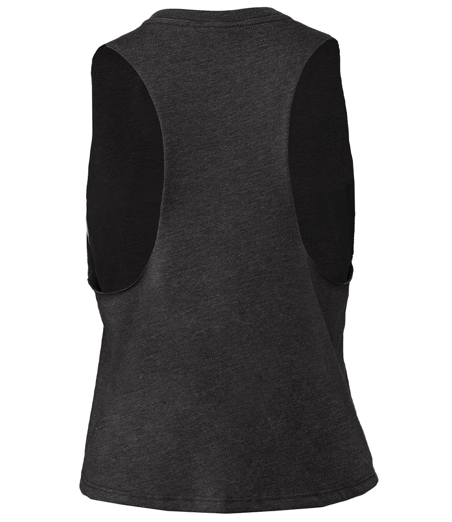 Bella Ladies Racer Back Cropped Tank Top