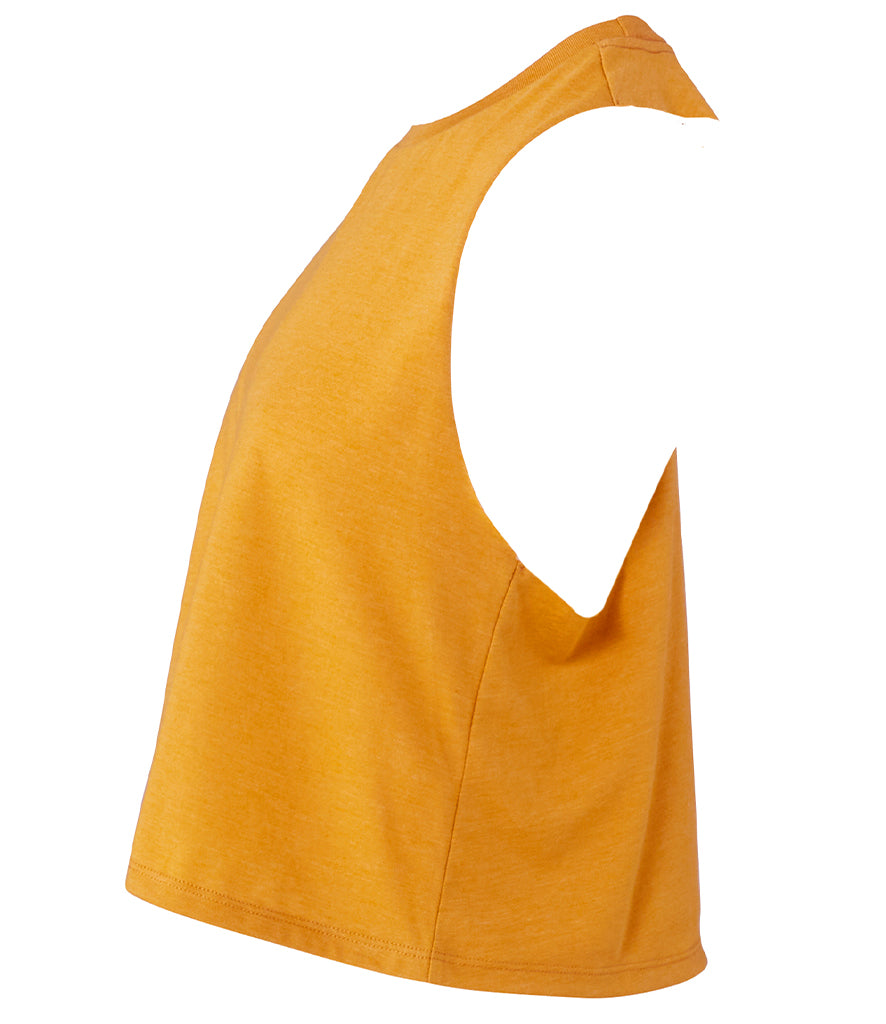 Bella Ladies Racer Back Cropped Tank Top