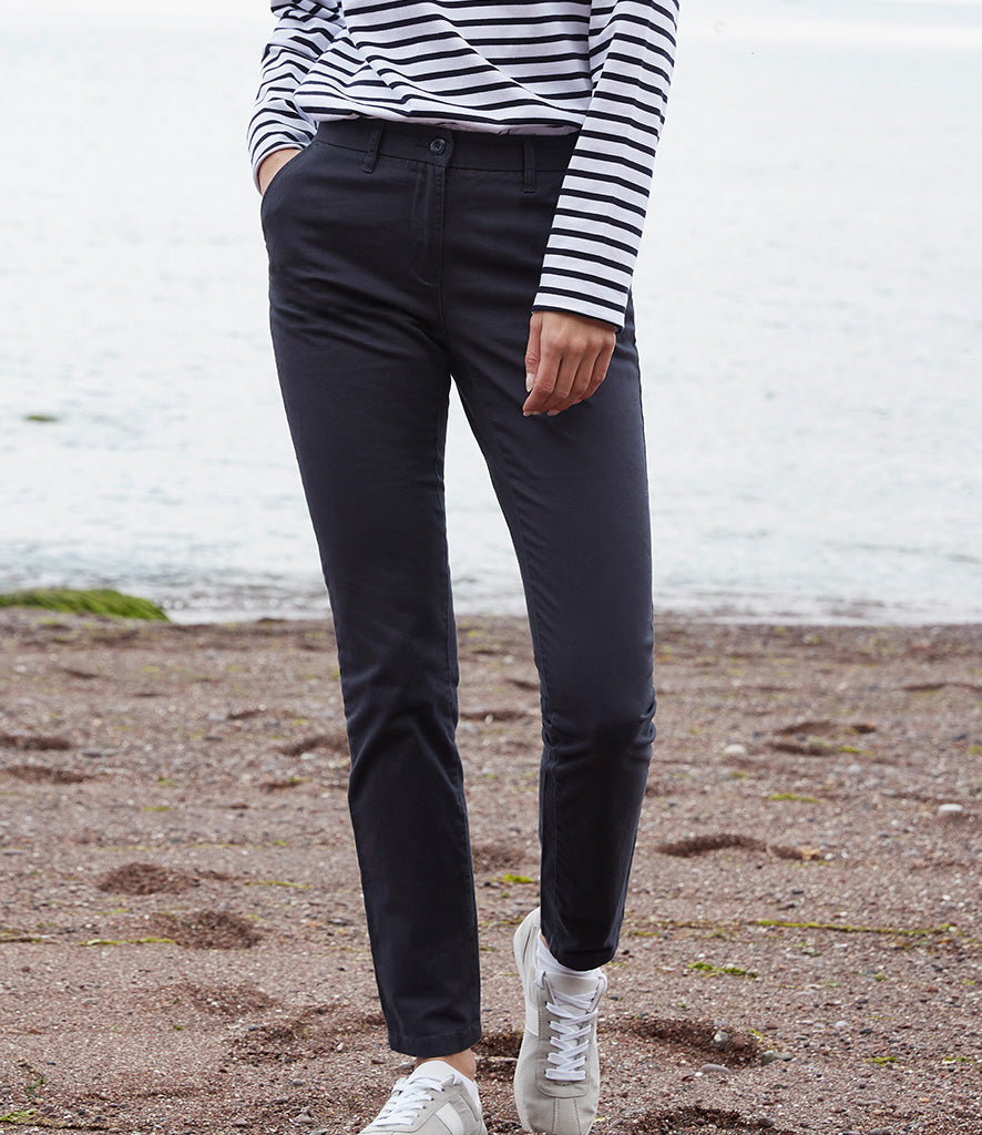 Front Row Ladies Stretch Chino Trousers