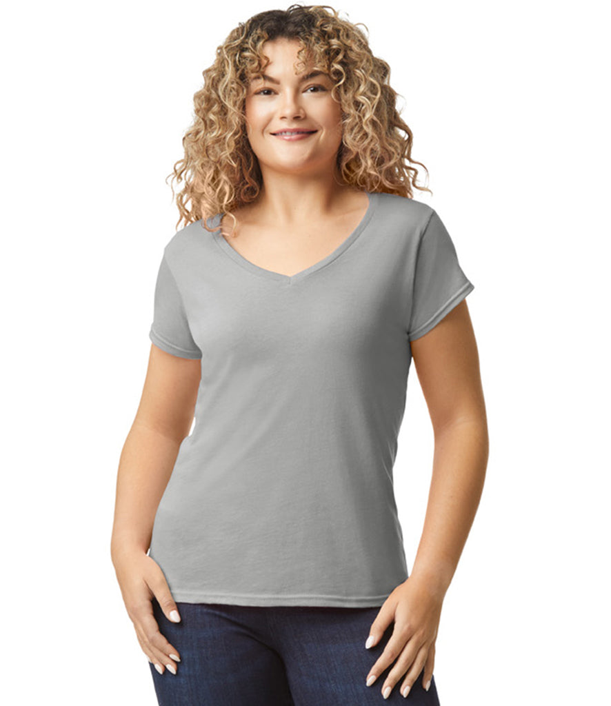 Gildan Ladies SoftStyle® V Neck T-Shirt