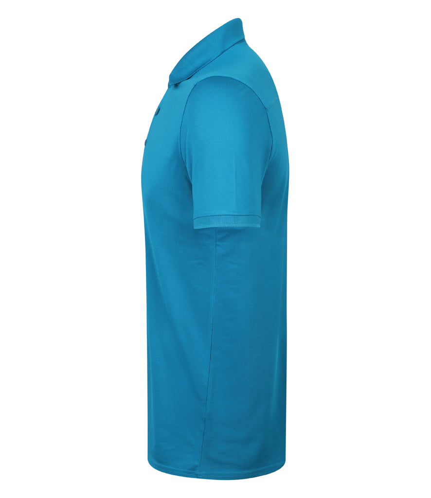 Henbury Slim Fit Stretch Microfine Piqué Polo Shirt