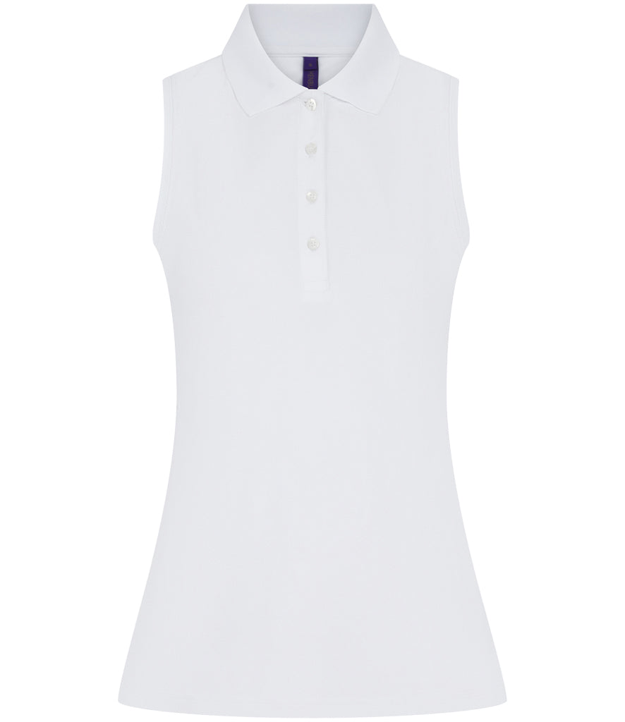 Henbury Ladies Sleeveless Coolplus® Polo Shirt