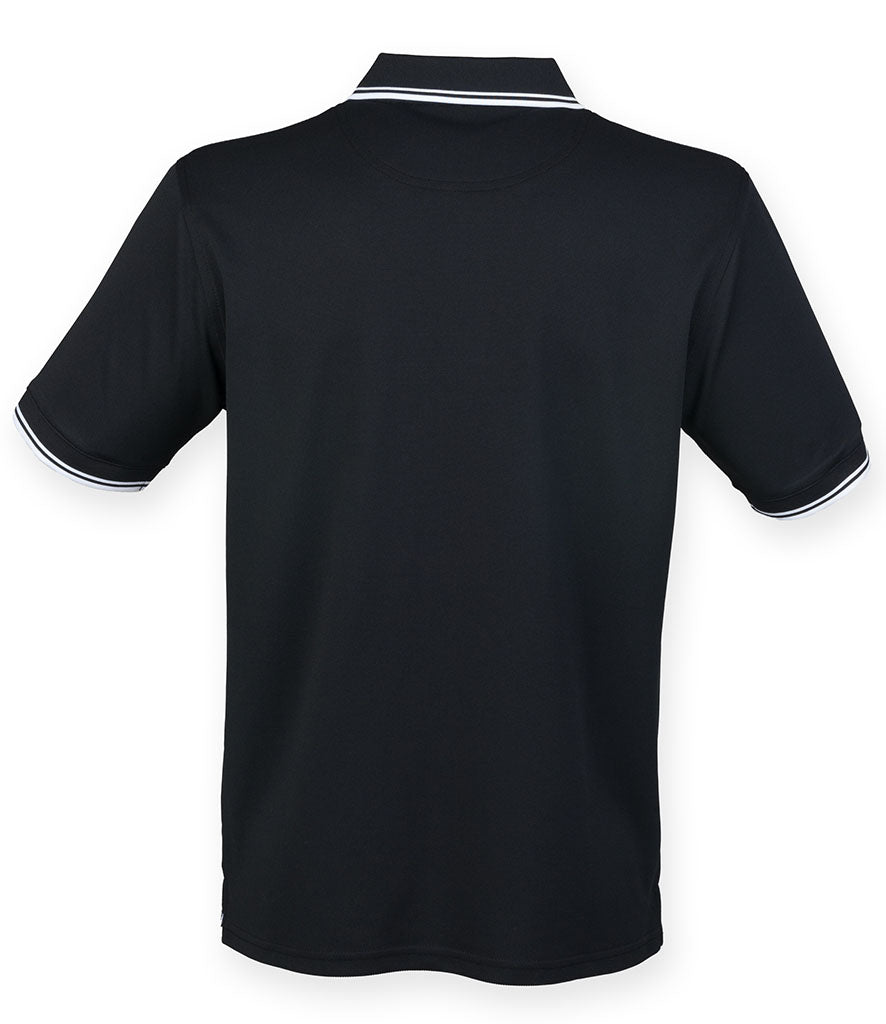Henbury Coolplus® Tipped Polo Shirt