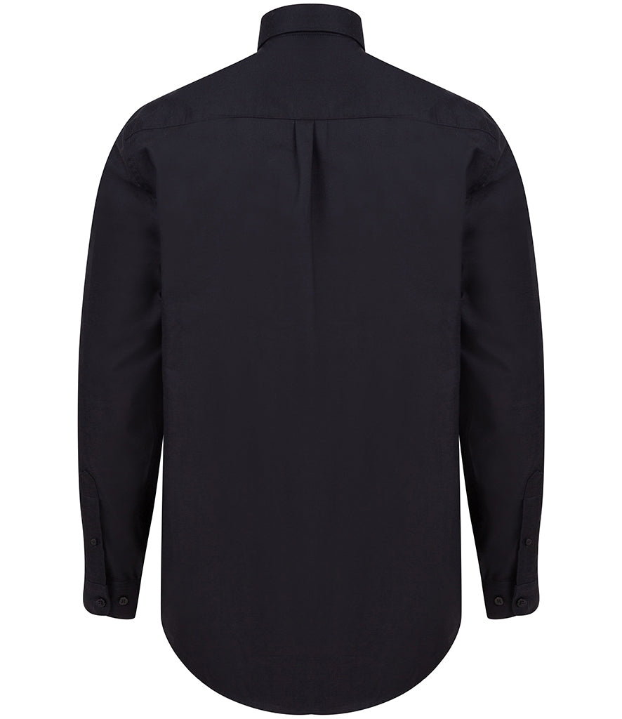 Henbury Modern Long Sleeve Classic Fit Oxford Shirt