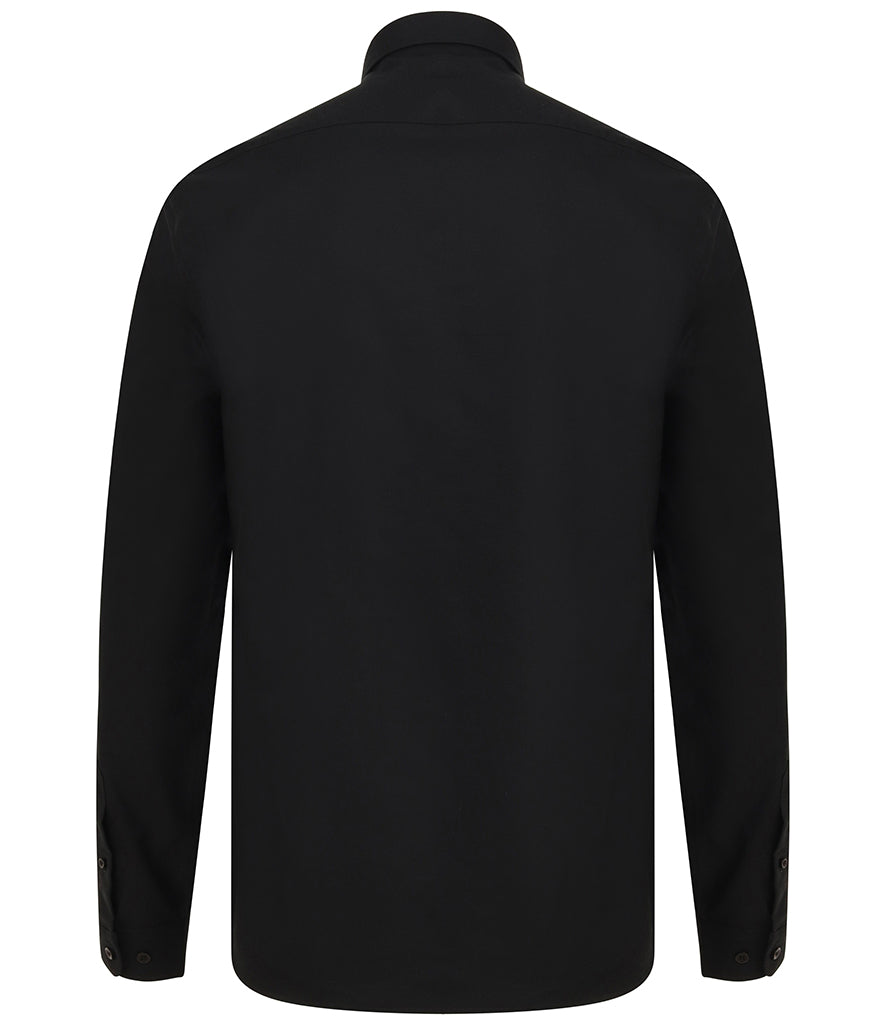 Henbury Modern Long Sleeve Regular Fit Oxford Shirt