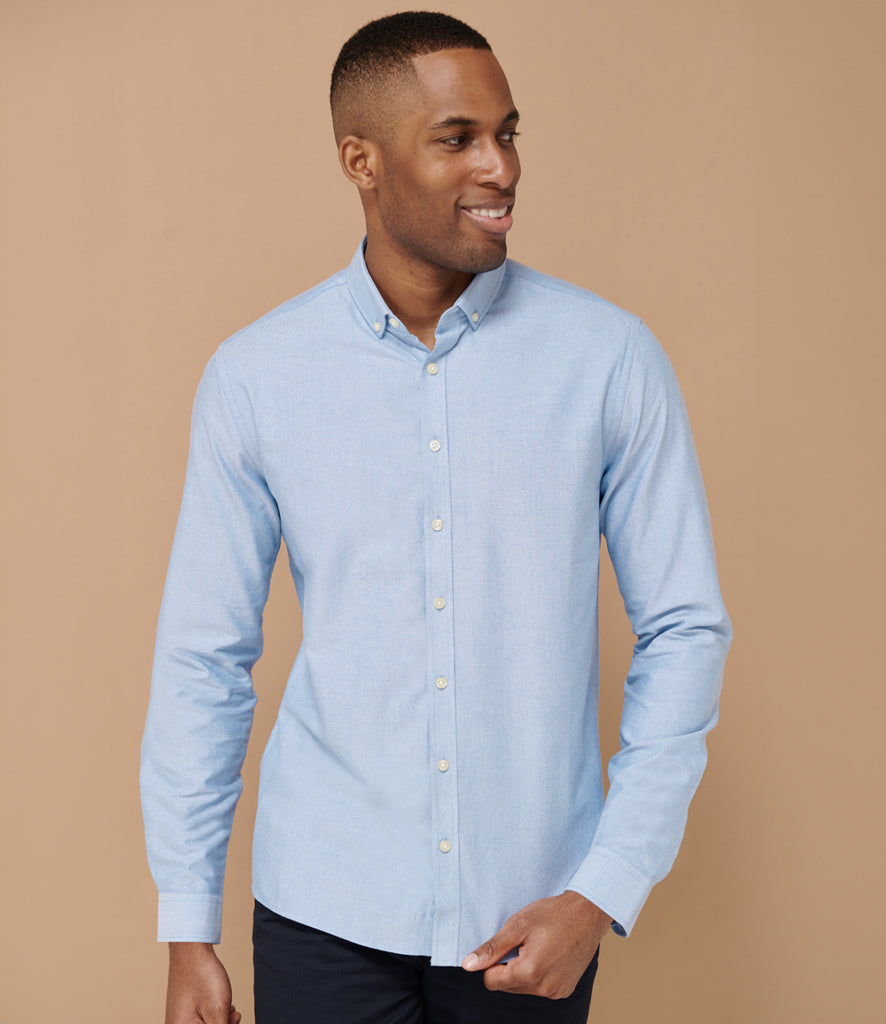 Henbury Modern Long Sleeve Regular Fit Oxford Shirt