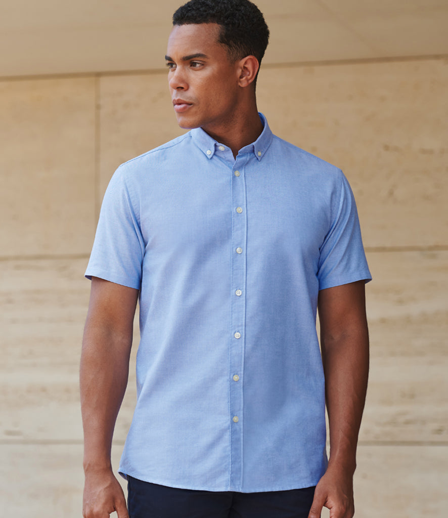 Henbury Modern Short Sleeve Regular Fit Oxford Shirt