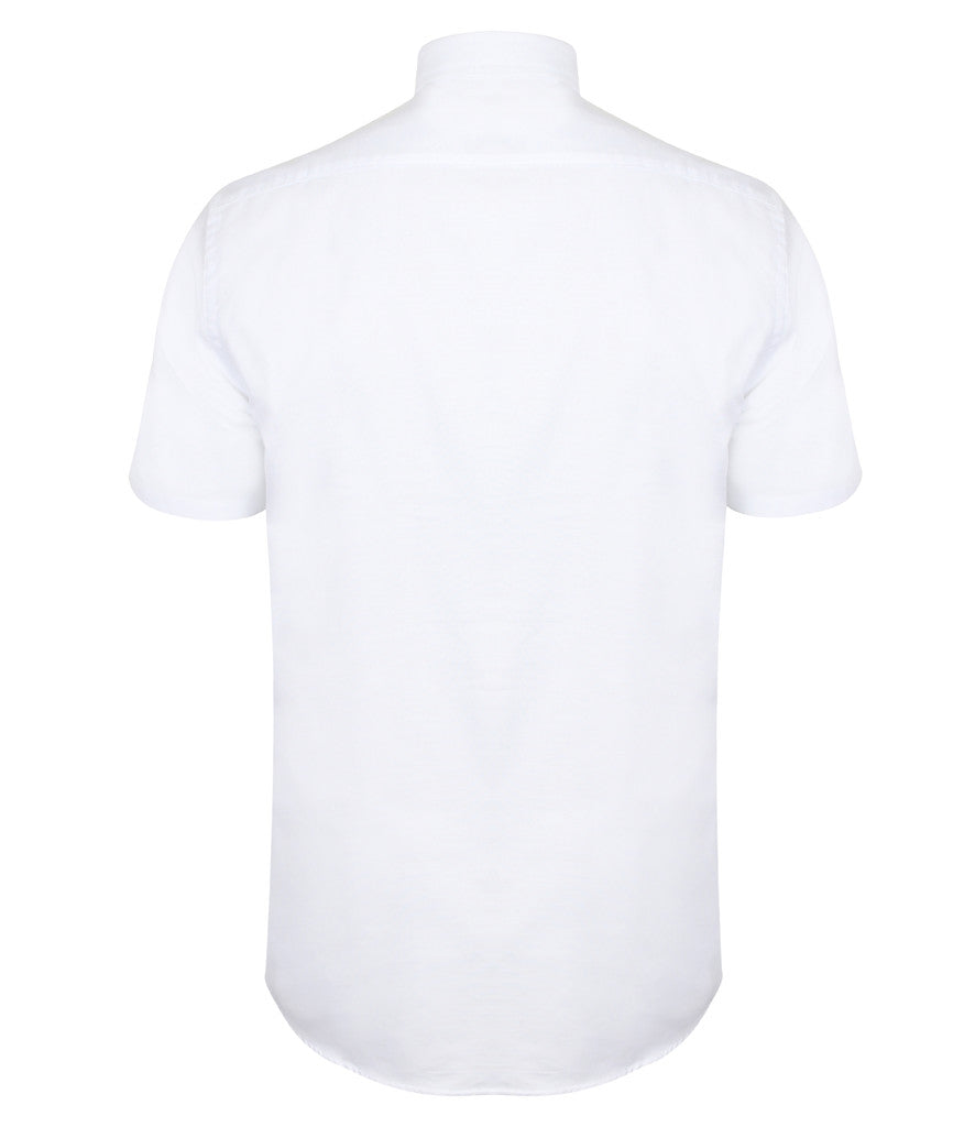 Henbury Modern Short Sleeve Regular Fit Oxford Shirt