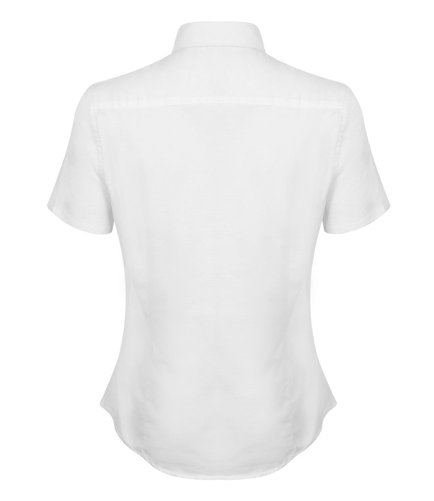 Henbury Ladies Modern Short Sleeve Regular Fit Oxford Shirt
