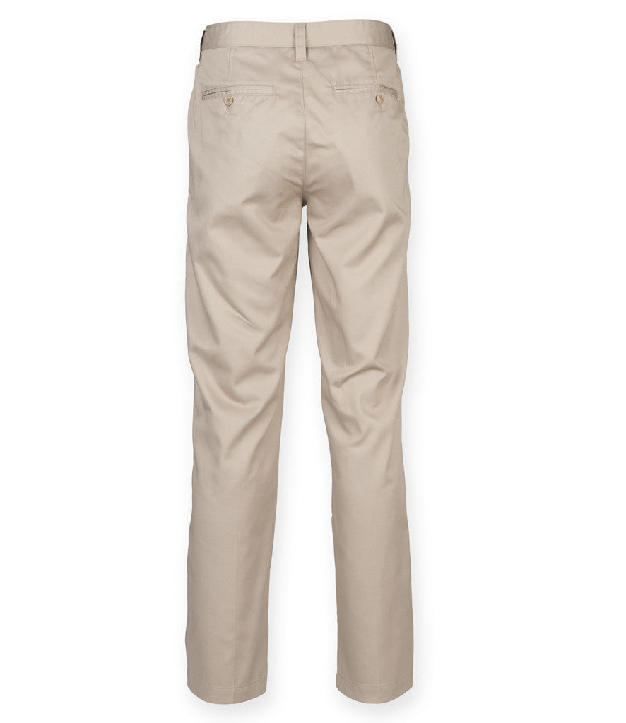 Henbury 65/35 Flat Fronted Chino Trousers