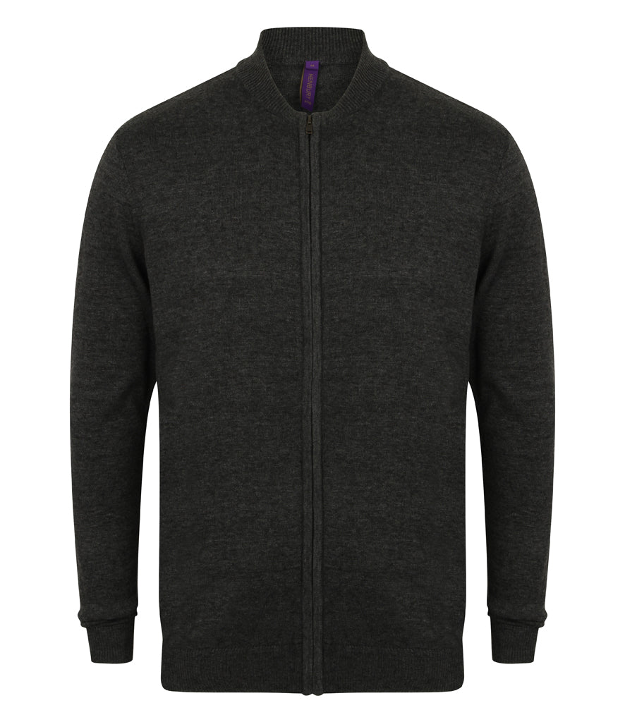 Henbury Unisex Zip Through Cardigan
