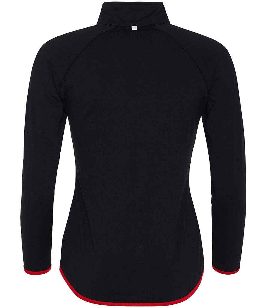 AWDis Ladies Cool Half Zip Sweat Top