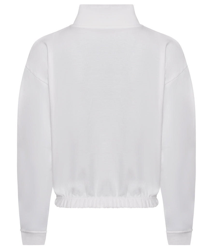 AWDis Ladies Cropped 1/4 Zip Sweatshirt