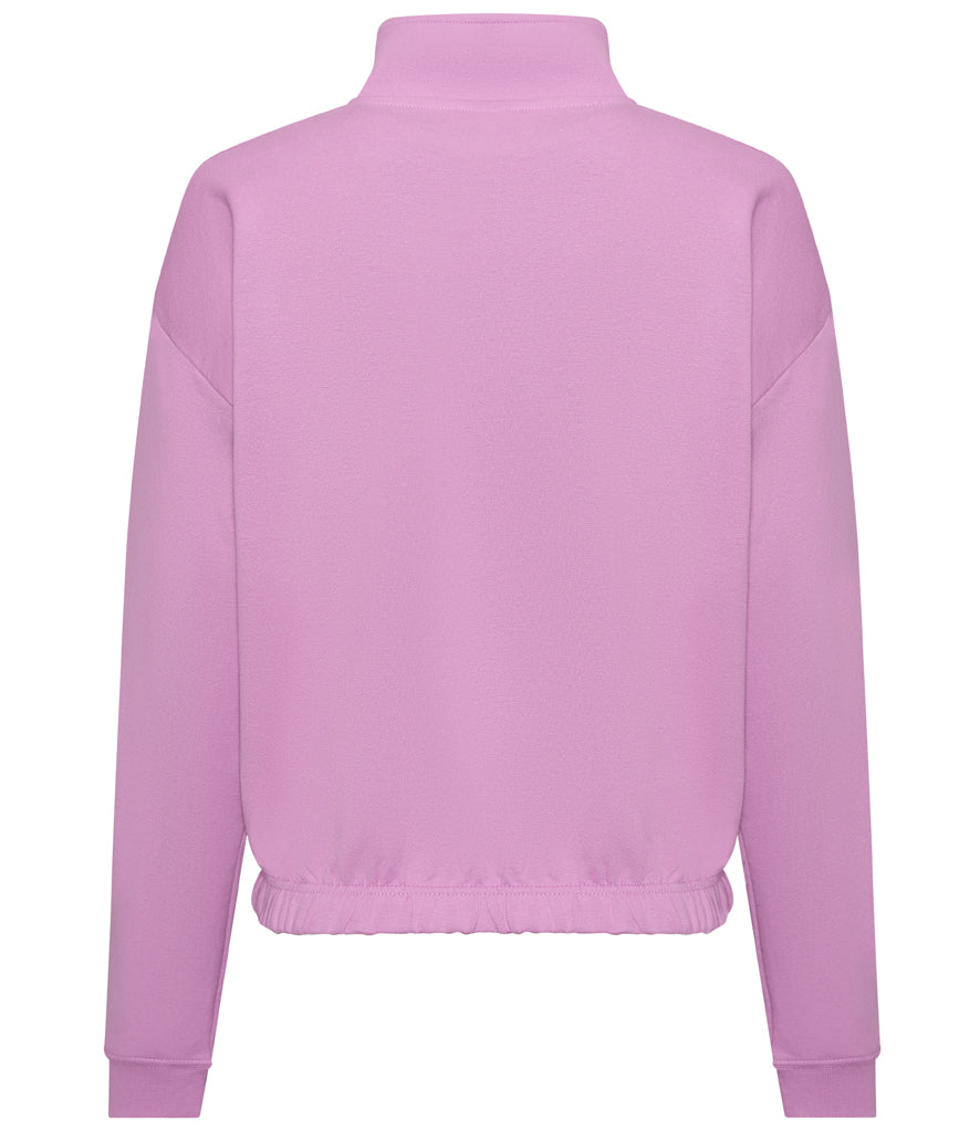 AWDis Ladies Cropped 1/4 Zip Sweatshirt