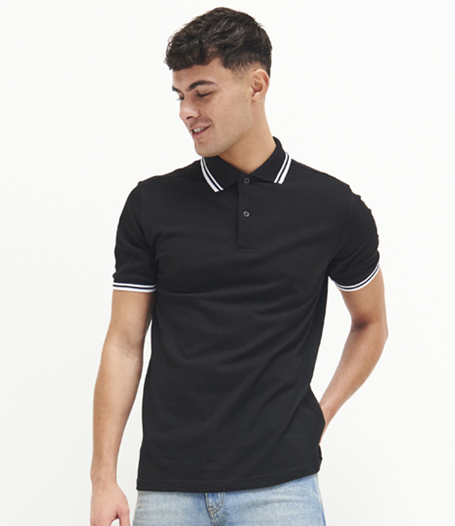 AWDis Stretch Tipped Piqué Polo Shirt
