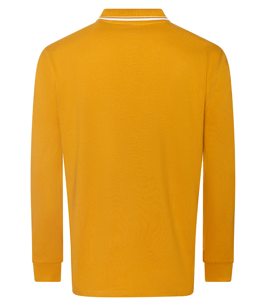 AWDis Long Sleeve Tipped 100 Polo Shirt