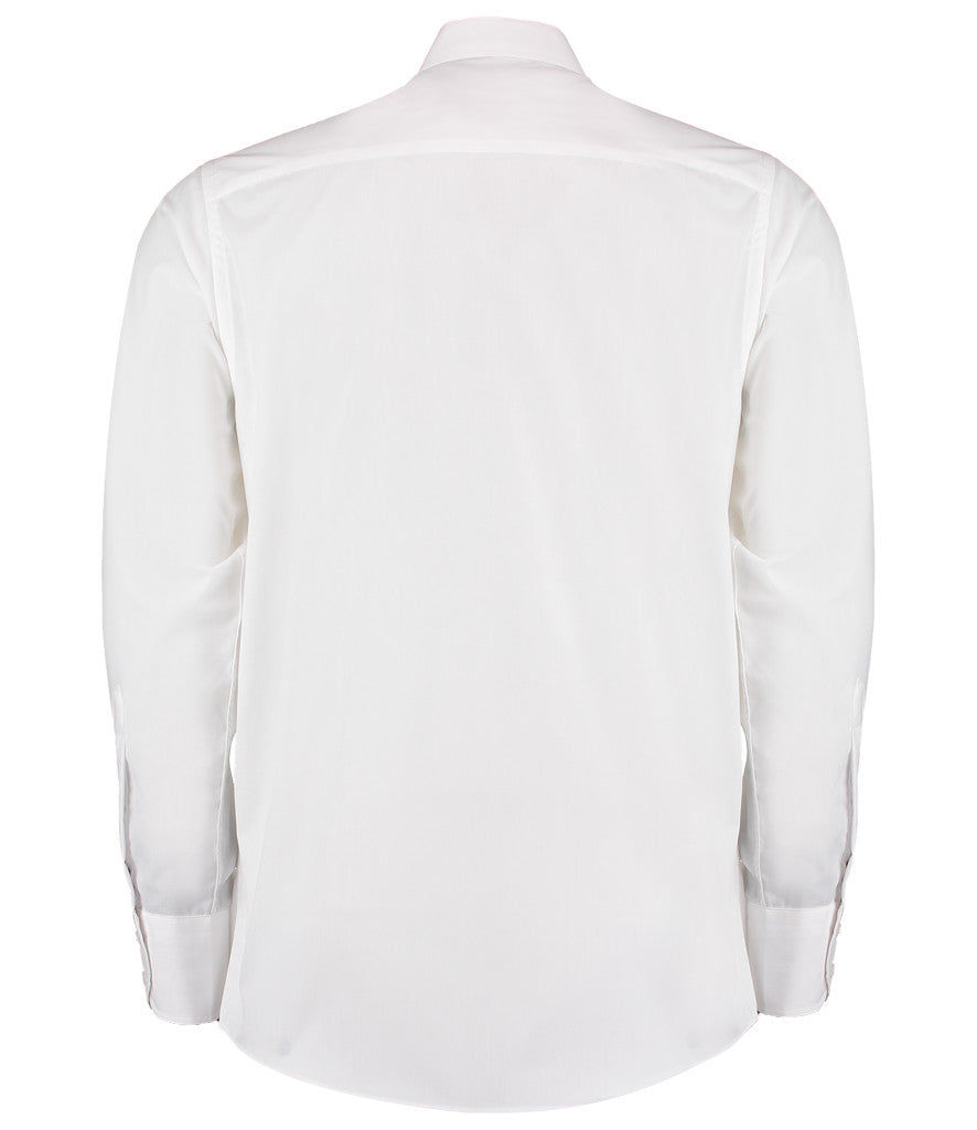 Kustom Kit Long Sleeve Tailored Business Shirt