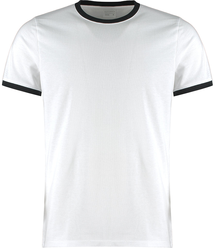 Kustom Kit Fashion Fit Ringer T-Shirt