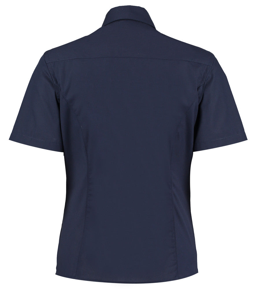 Kustom Kit Ladies Short Sleeve Tailored Business Shirt