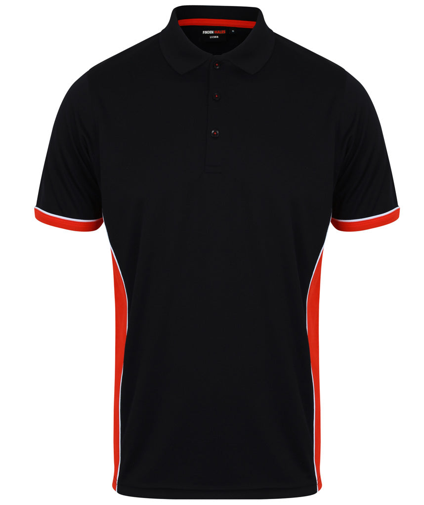Finden + Hales Contrast Panel Polo Shirt