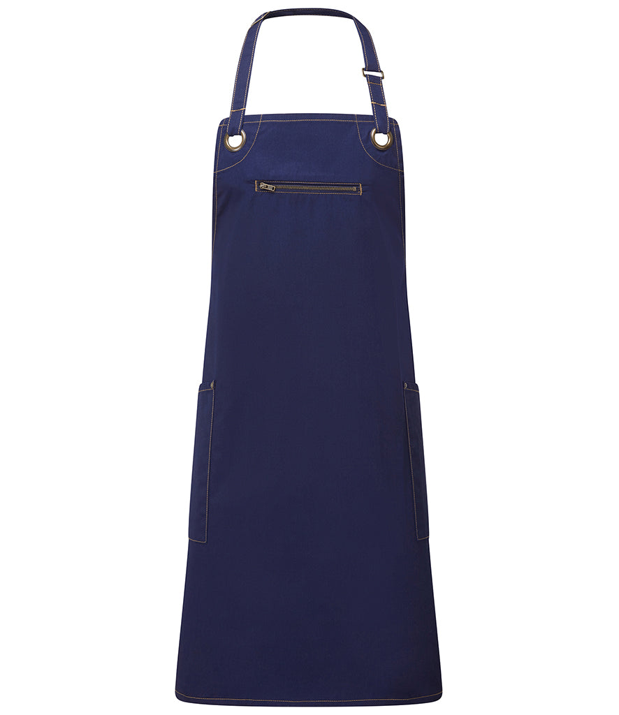 Premier Barley Contrast Stitch Bib Apron