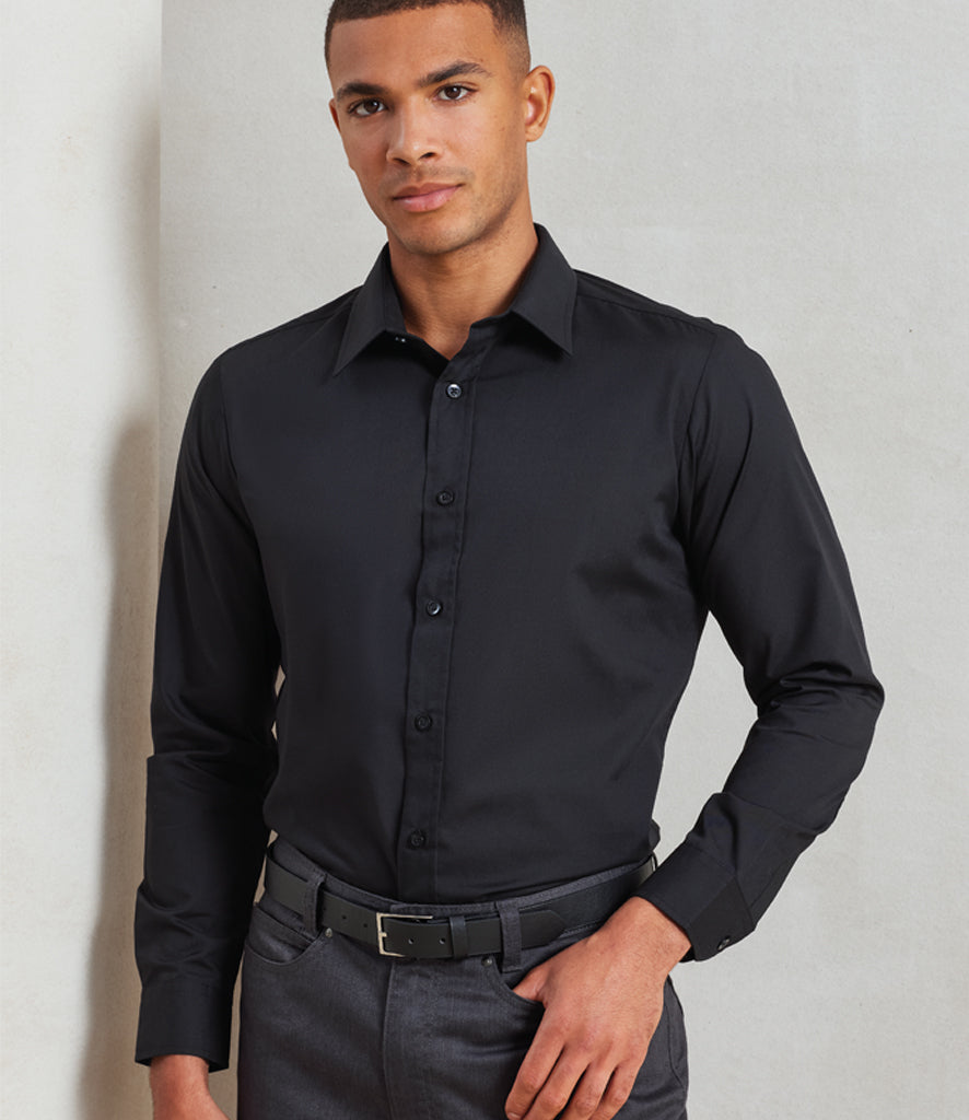Premier Long Sleeve Fitted Poplin Shirt