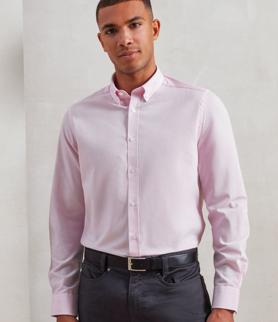 Premier Long Sleeve Striped Oxford Shirt