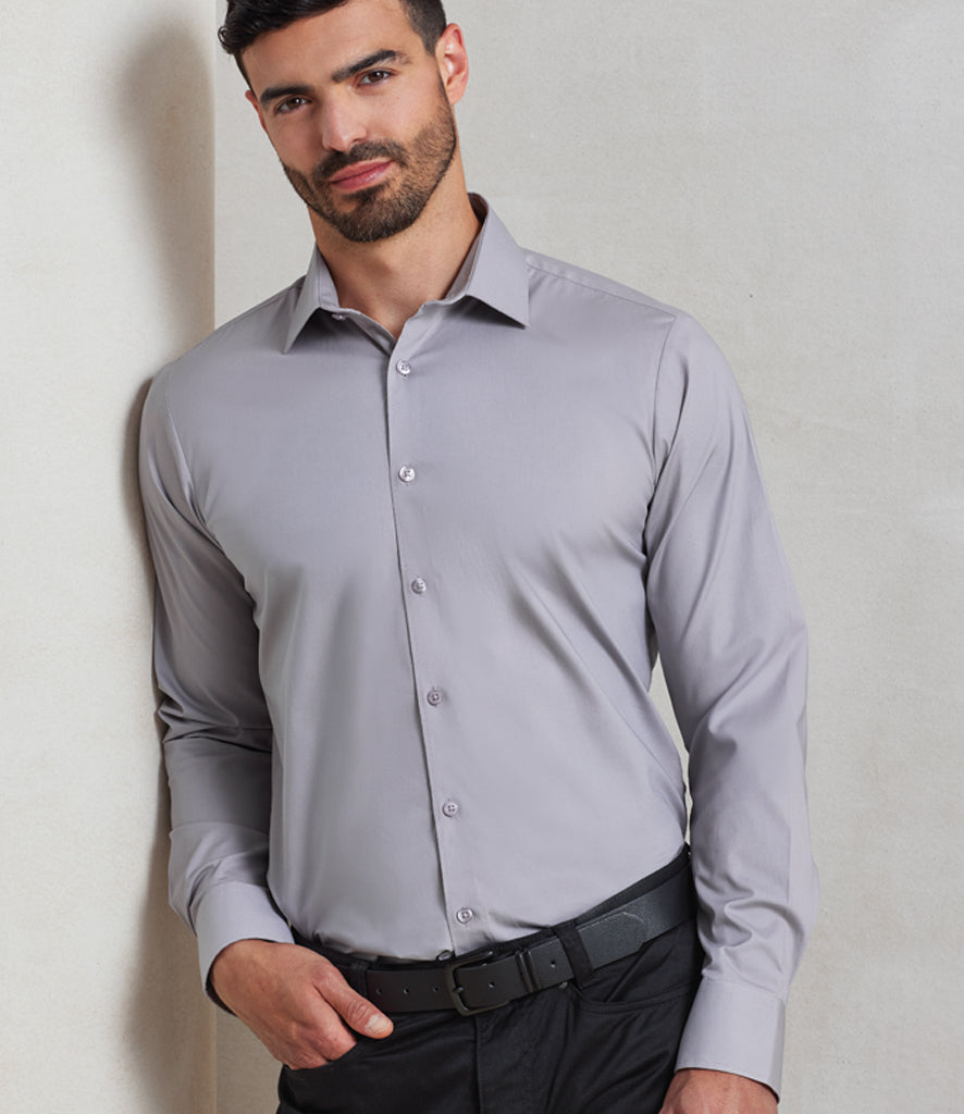 Premier Long Sleeve Stretch Fit Poplin Shirt