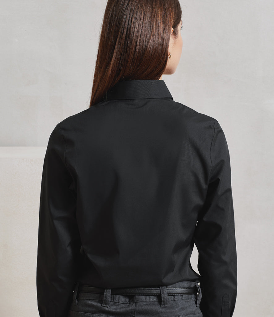 Premier Ladies Recyclight® Long Sleeve Poplin Shirt