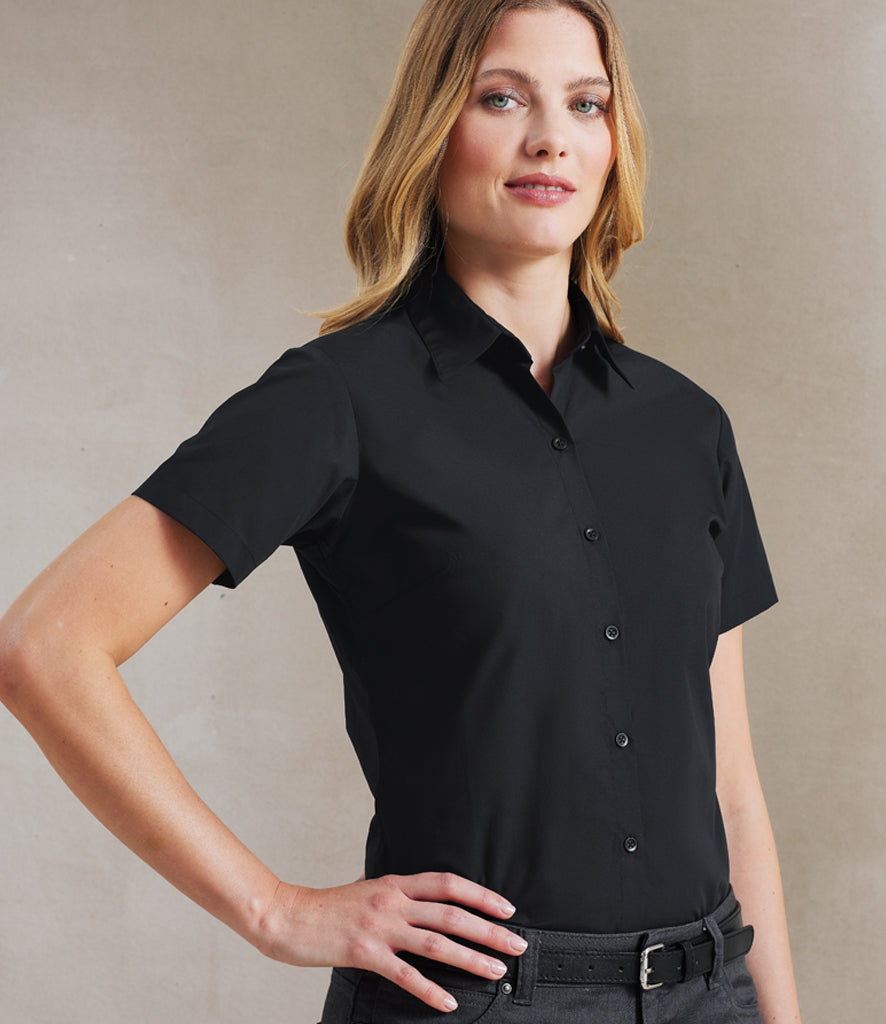 Premier Ladies Supreme Short Sleeve Poplin Shirt