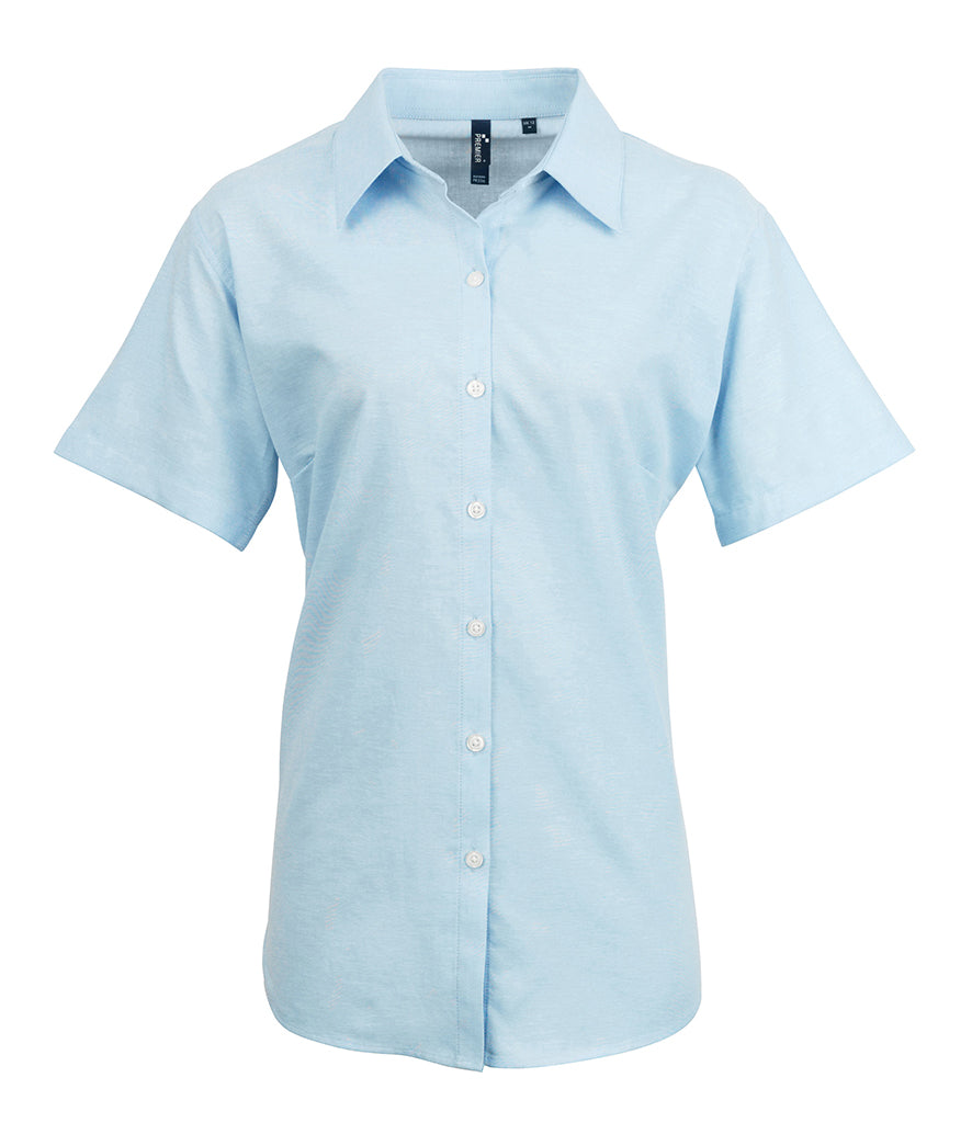 Premier Ladies Signature Short Sleeve Oxford Shirt