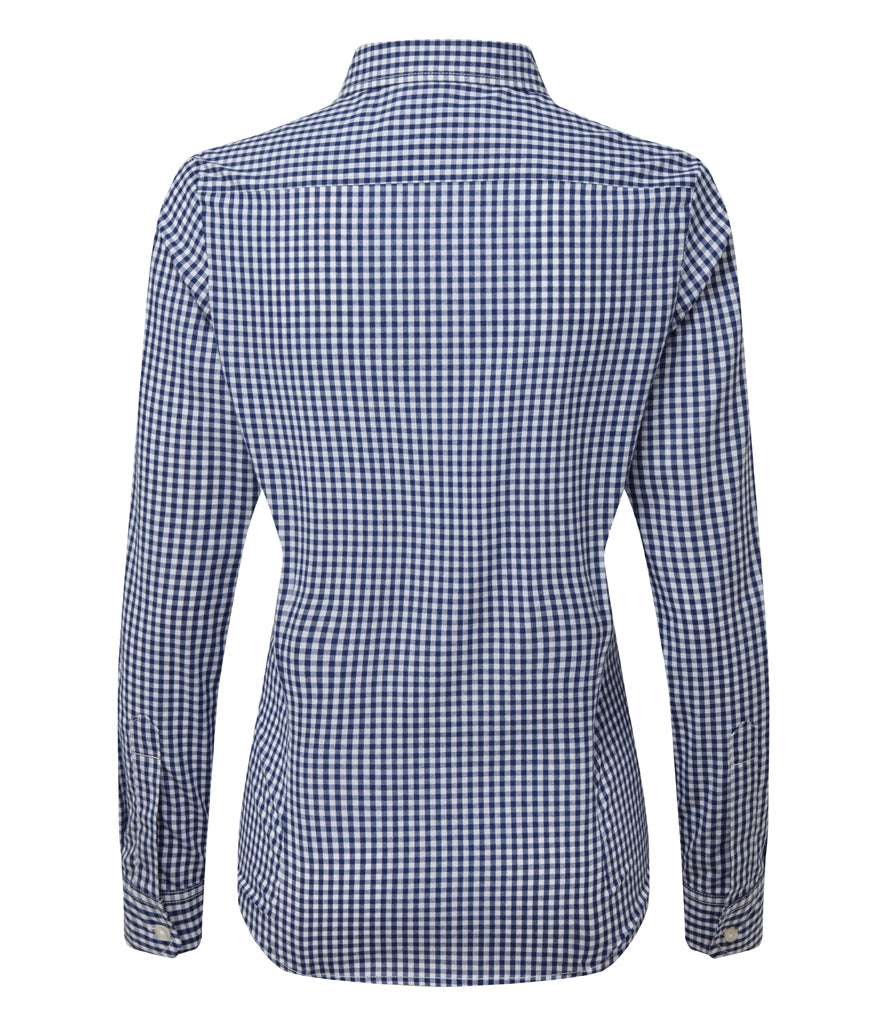 Premier Ladies Maxton Check Long Sleeve Shirt