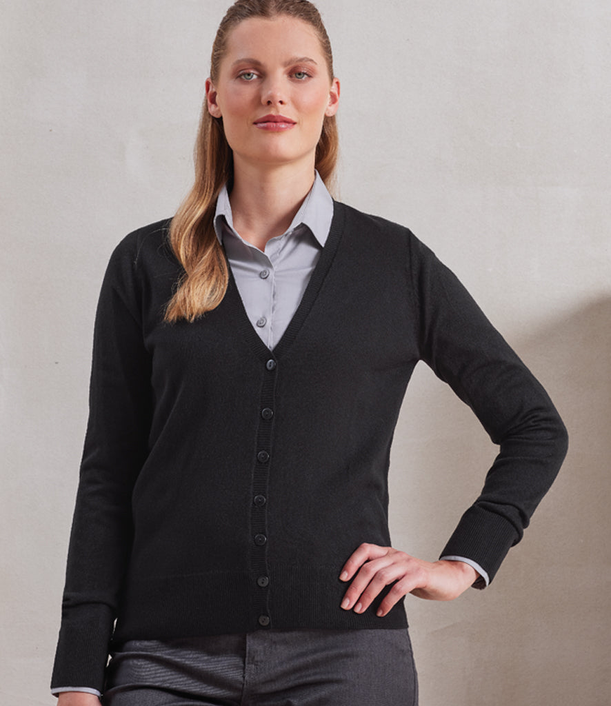 Premier Ladies Essential Acrylic V Neck Cardigan