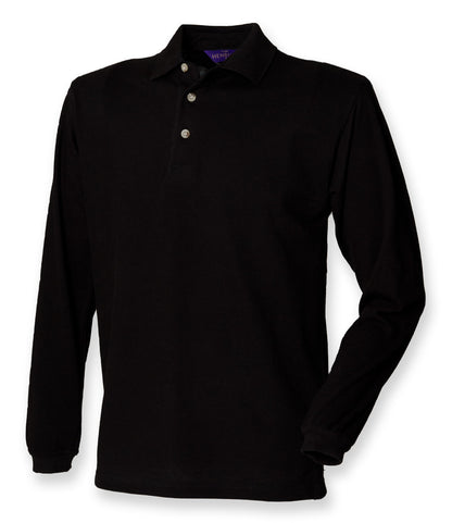 Henbury Long Sleeve Cotton PiquÃ© Polo Shirt