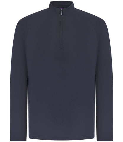 Henbury Zip Neck Wicking Top