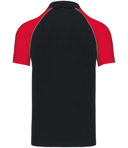 Kariban Baseball Cotton PiquÃ© Polo Shirt