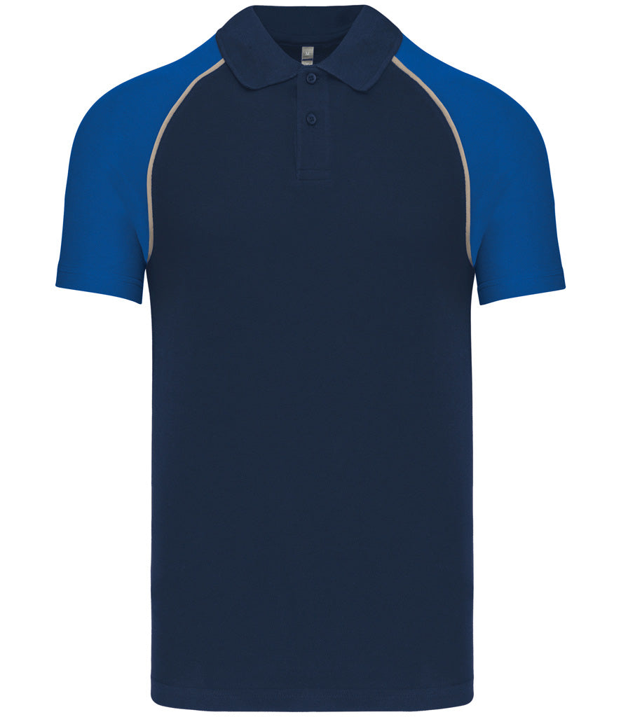 Kariban Baseball Cotton PiquÃ© Polo Shirt