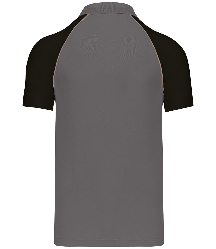 Kariban Baseball Cotton PiquÃ© Polo Shirt