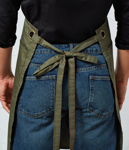 Premier Barley Contrast Stitch Bib Apron