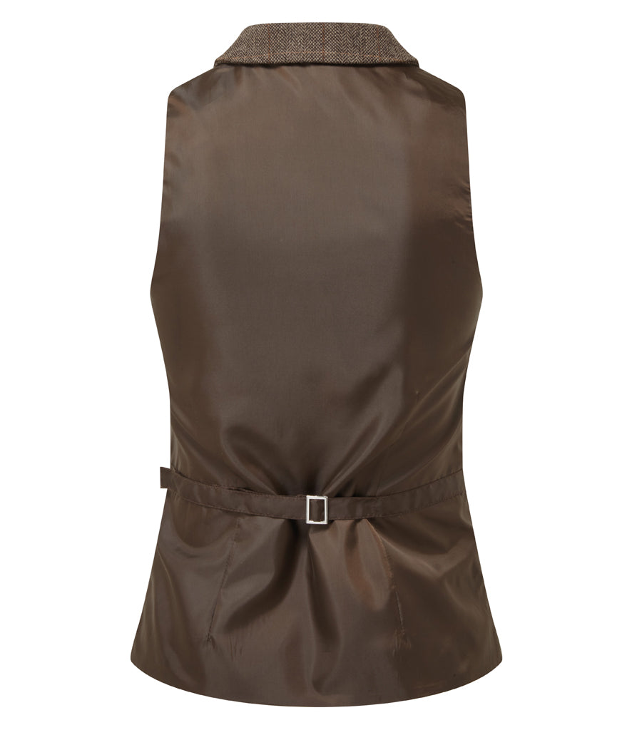Premier Ladies Herringbone Waistcoat