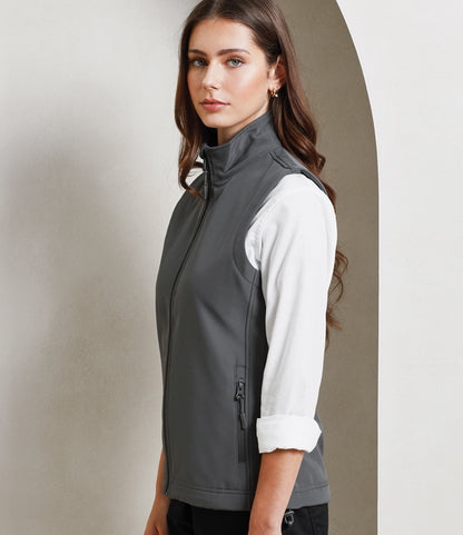 Premier Ladies Windchecker® Recycled Printable Soft Shell Gilet